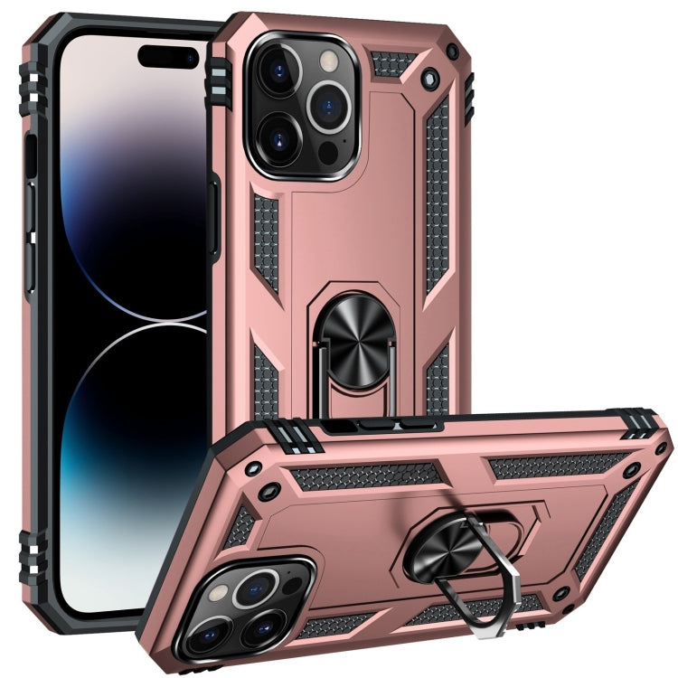 Custodia TPU e PC con supporto ad anello per iPhone 14