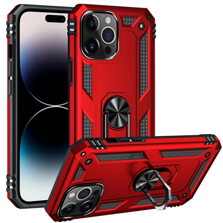 Custodia TPU e PC con supporto ad anello per iPhone 14