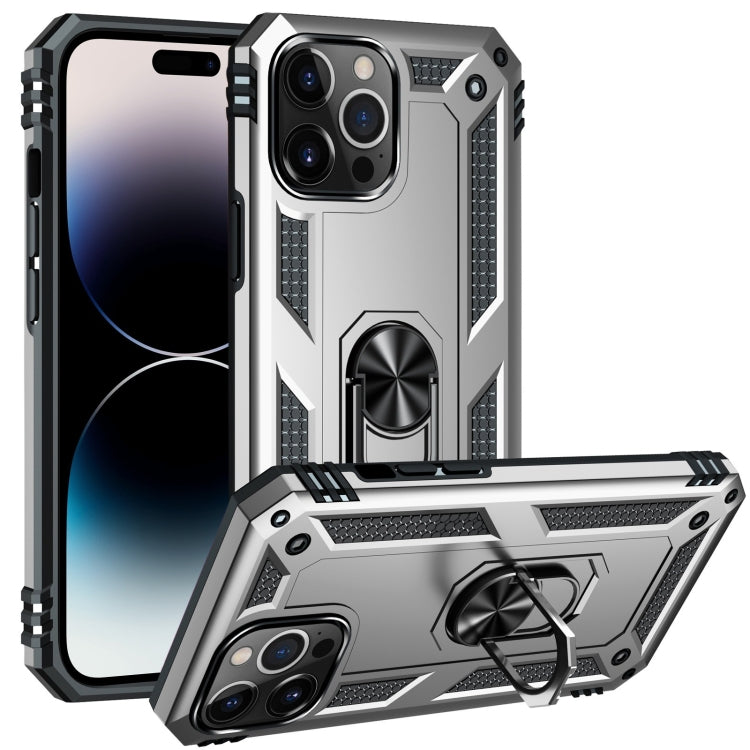Custodia TPU e PC con supporto ad anello per iPhone 14