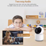 YT51 1920x1080 Telecamera wireless domestica, supporto visione notturna a infrarossi / interfono vocale, US Plug, without Temperature
