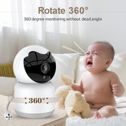 YT51 1920x1080 Telecamera wireless per bambini domestici, supporto per visione notturna a infrarossi / rilevamento del pianto del bambino,, UK Plug, with Temperature, AU Plug, with Temperature