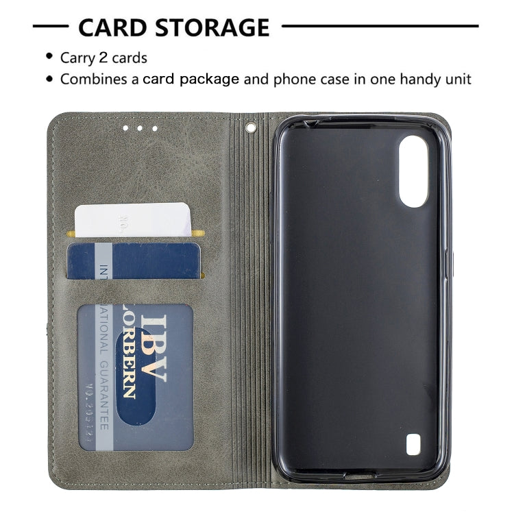 Custodia portafoglio in pelle per Galaxy A21 con slot carte