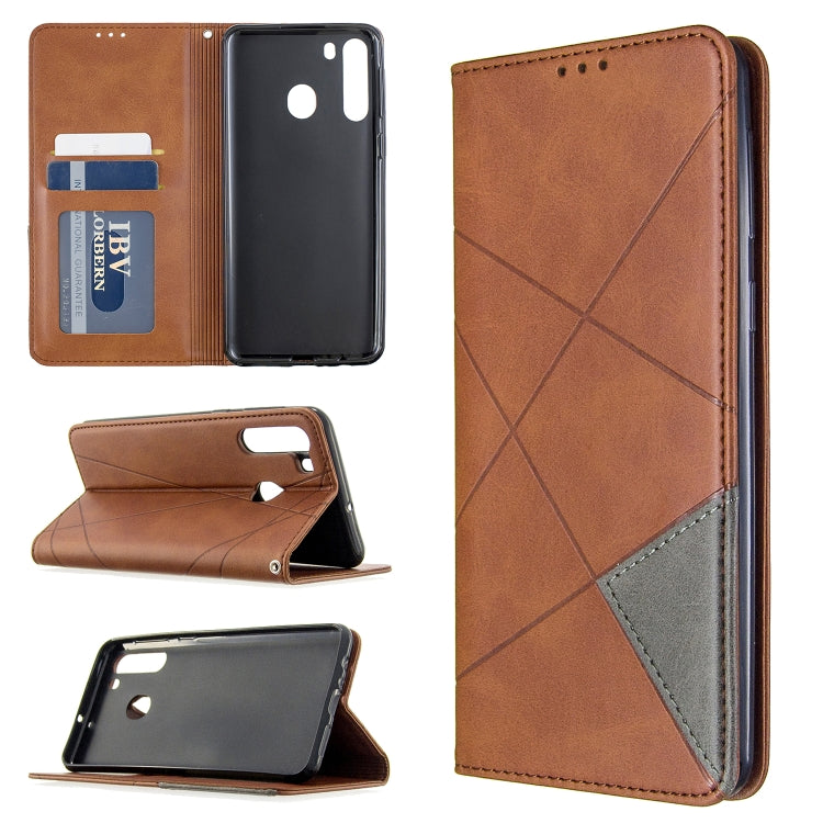 Custodia portafoglio in pelle per Galaxy A21 con slot carte