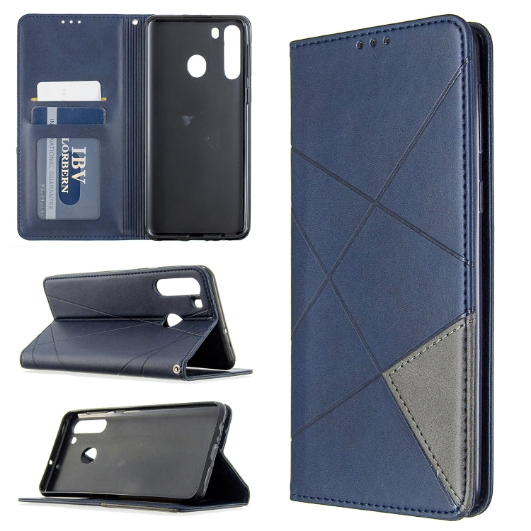 Custodia portafoglio in pelle per Galaxy A21 con slot carte