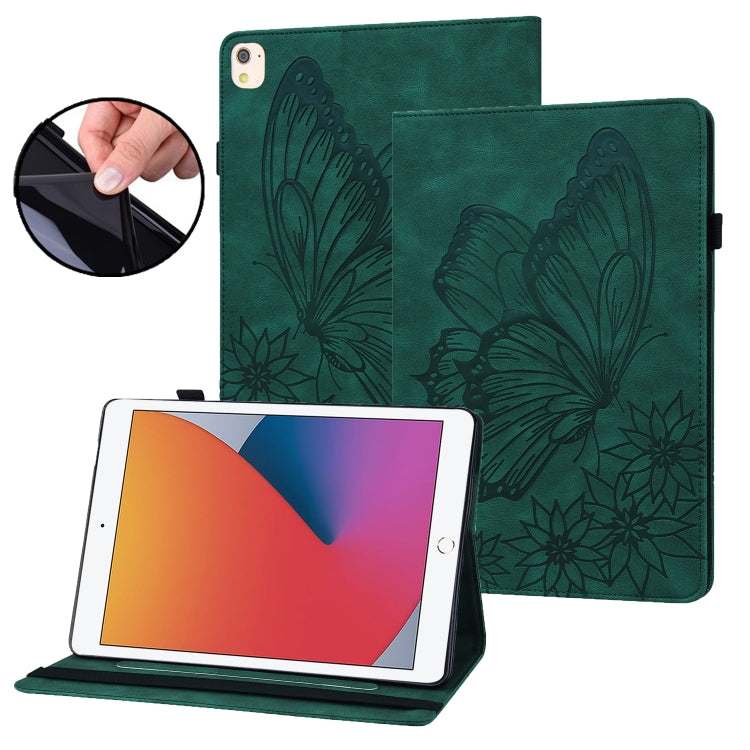 Custodia per tablet in pelle con grande farfalla goffrata, For iPad 10.2 2020 / Air 2019, For iPad Air 2 / 9.7 2018&2017, For iPad mini 2024 / mini 6, For iPad mini 2019 / 4 / 3 / 2 / 1