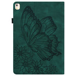 Custodia tablet in pelle con farfalla goffrata per iPad