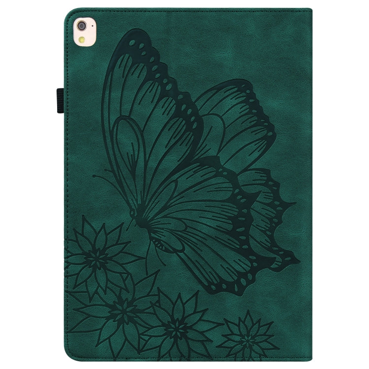 Custodia tablet in pelle con farfalla goffrata per iPad