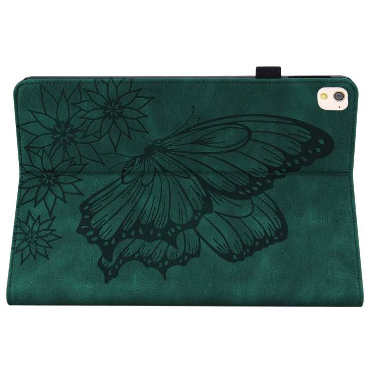 Custodia tablet in pelle con farfalla goffrata per iPad