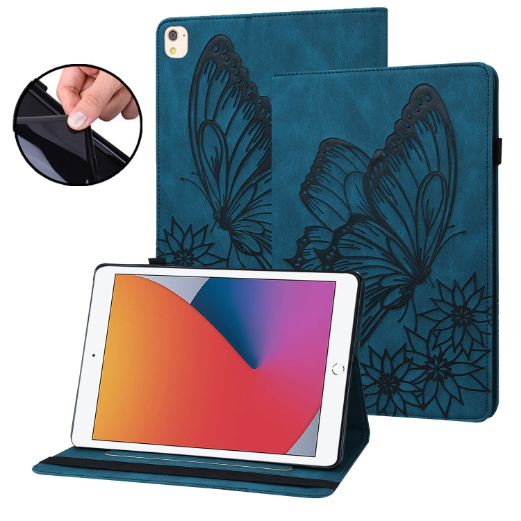 Custodia tablet in pelle con farfalla goffrata per iPad