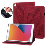 Custodia tablet in pelle con farfalla goffrata per iPad