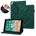 Custodia tablet in pelle con farfalla goffrata per iPad