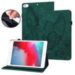 Custodia tablet in pelle con farfalla goffrata per iPad