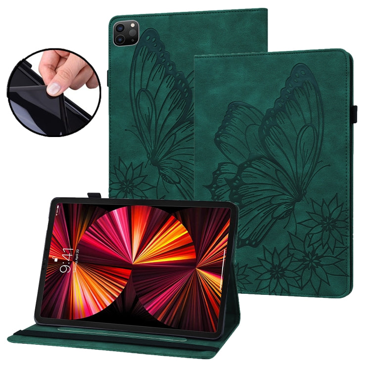 Custodia in pelle con farfalla goffrata per iPad 11