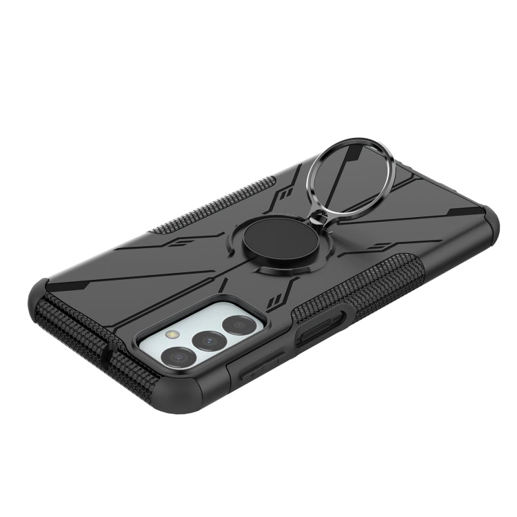 Armor Bear Custodia antiurto per PC + TPU con anello, For Motorola Moto G22, For Samsung Galaxy F23 / M23 5G, For Xiaomi Redmi 10C 4G, For Xiaomi Redmi Note 11E 5G