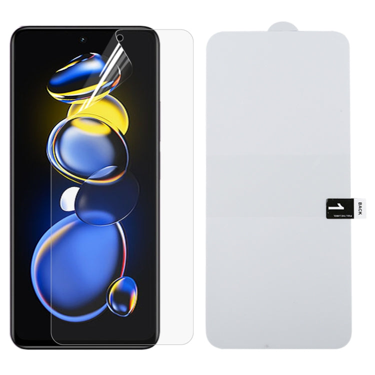 Full Screen Protector Pellicola idrogel antideflagrante, For Samsung Galaxy A13 / A23 5G (1 PC), For Samsung Galaxy A23 (1 PC), For Samsung Galaxy A73 (1 PC), For Xiaomi Redmi Note 11T Pro/11T Pro+ (1 PC)