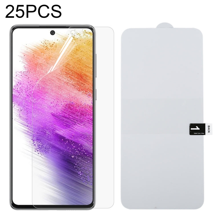 25 PCS Full Screen Protector Pellicola idrogel antideflagrante, For Samsung Galaxy A13 / A23 5G (25 PCS), For Samsung Galaxy A23 (25 PCS), For Samsung Galaxy A73 (25 PCS), For Xiaomi Redmi Note 11T Pro/11T Pro+ (25 PCS)