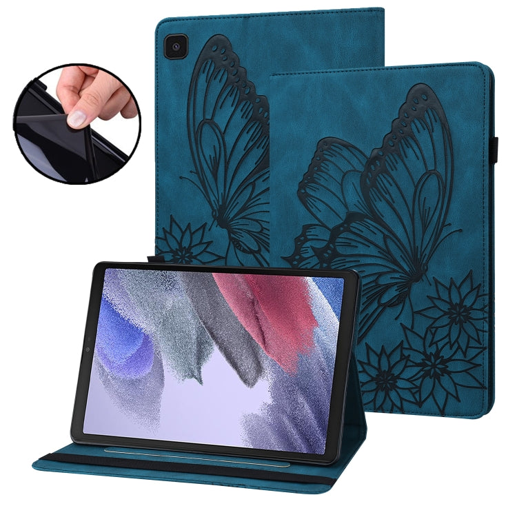 Custodia per tablet in pelle goffrata con farfalla grande, For Samsung Galaxy Tab A7 Lite T220/T225, For Samsung Galaxy Tab A8, For Samsung Galaxy Tab A 8.0 2019 T290/T295, For Samsung Galaxy Tab S6 Lite P610