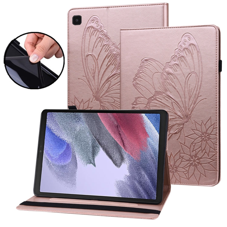 Custodia per tablet in pelle goffrata con farfalla grande, For Samsung Galaxy Tab A7 Lite T220/T225, For Samsung Galaxy Tab A8, For Samsung Galaxy Tab A 8.0 2019 T290/T295, For Samsung Galaxy Tab S6 Lite P610