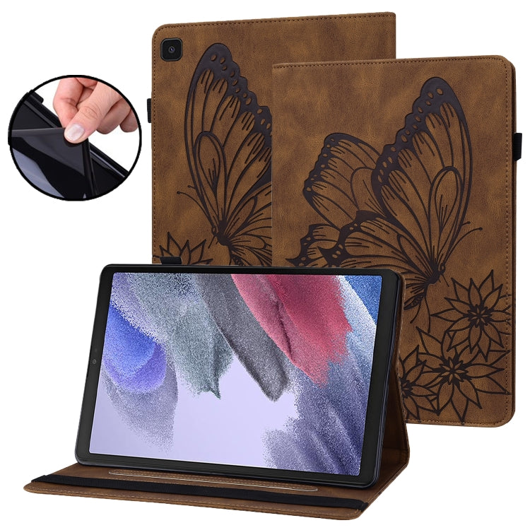 Custodia per tablet in pelle goffrata con farfalla grande, For Samsung Galaxy Tab A7 Lite T220/T225, For Samsung Galaxy Tab A8, For Samsung Galaxy Tab A 8.0 2019 T290/T295, For Samsung Galaxy Tab S6 Lite P610