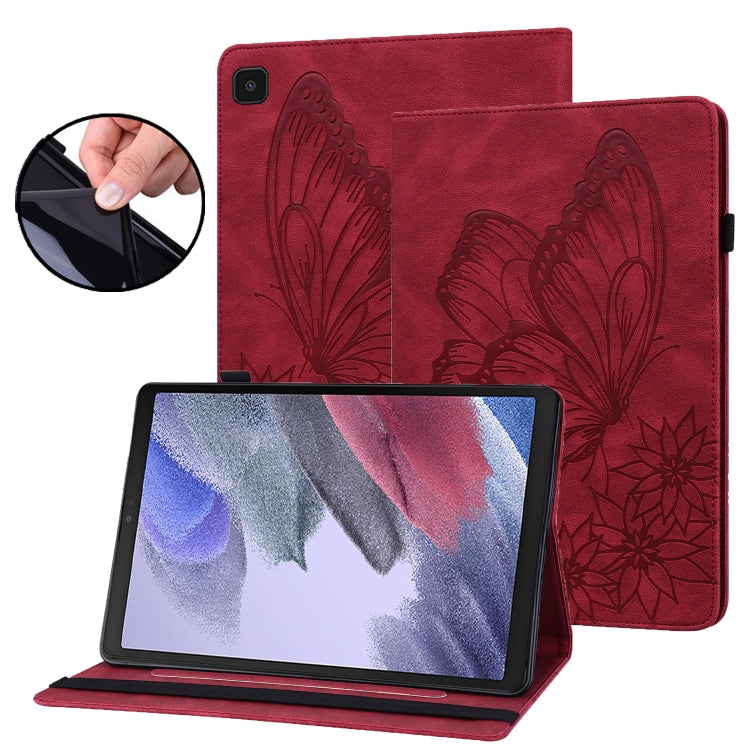 Custodia per tablet in pelle goffrata con farfalla grande, For Samsung Galaxy Tab A7 Lite T220/T225, For Samsung Galaxy Tab A8, For Samsung Galaxy Tab A 8.0 2019 T290/T295, For Samsung Galaxy Tab S6 Lite P610