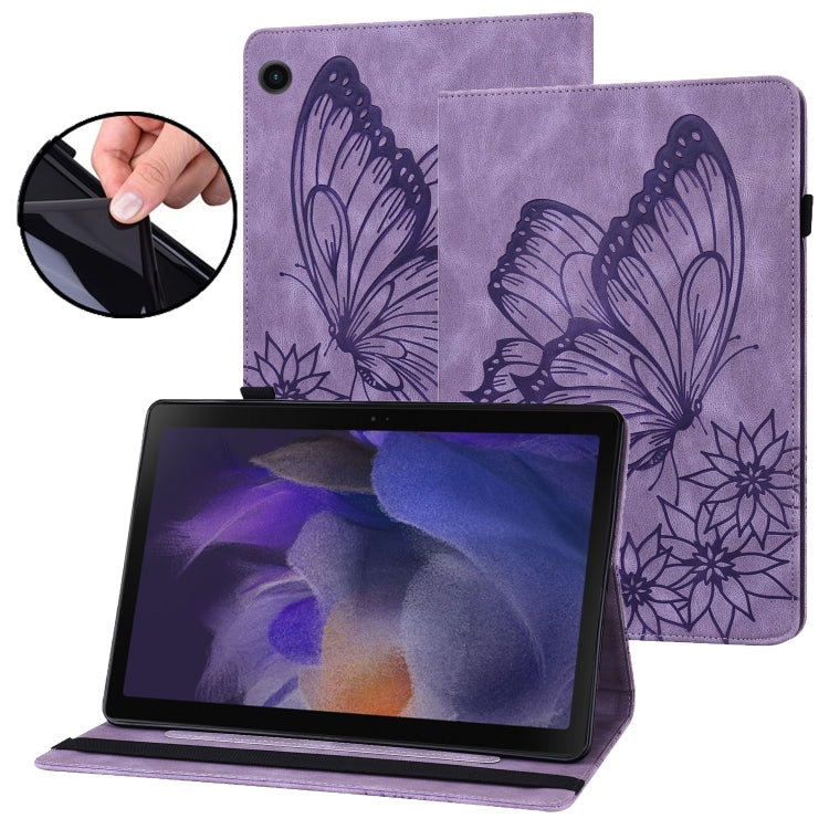 Custodia per tablet in pelle goffrata con farfalla grande, For Samsung Galaxy Tab A7 Lite T220/T225, For Samsung Galaxy Tab A8, For Samsung Galaxy Tab A 8.0 2019 T290/T295, For Samsung Galaxy Tab S6 Lite P610