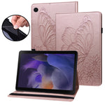 Custodia per tablet in pelle goffrata con farfalla grande, For Samsung Galaxy Tab A7 Lite T220/T225, For Samsung Galaxy Tab A8, For Samsung Galaxy Tab A 8.0 2019 T290/T295, For Samsung Galaxy Tab S6 Lite P610
