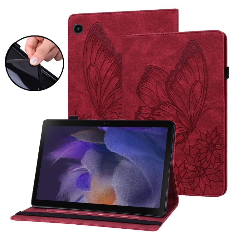 Custodia per tablet in pelle goffrata con farfalla grande, For Samsung Galaxy Tab A7 Lite T220/T225, For Samsung Galaxy Tab A8, For Samsung Galaxy Tab A 8.0 2019 T290/T295, For Samsung Galaxy Tab S6 Lite P610