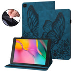 Custodia per tablet in pelle goffrata con farfalla grande, For Samsung Galaxy Tab A7 Lite T220/T225, For Samsung Galaxy Tab A8, For Samsung Galaxy Tab A 8.0 2019 T290/T295, For Samsung Galaxy Tab S6 Lite P610