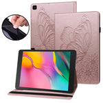 Custodia per tablet in pelle goffrata con farfalla grande, For Samsung Galaxy Tab A7 Lite T220/T225, For Samsung Galaxy Tab A8, For Samsung Galaxy Tab A 8.0 2019 T290/T295, For Samsung Galaxy Tab S6 Lite P610