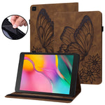 Custodia per tablet in pelle goffrata con farfalla grande, For Samsung Galaxy Tab A7 Lite T220/T225, For Samsung Galaxy Tab A8, For Samsung Galaxy Tab A 8.0 2019 T290/T295, For Samsung Galaxy Tab S6 Lite P610