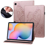 Custodia per tablet in pelle goffrata con farfalla grande, For Samsung Galaxy Tab A7 Lite T220/T225, For Samsung Galaxy Tab A8, For Samsung Galaxy Tab A 8.0 2019 T290/T295, For Samsung Galaxy Tab S6 Lite P610