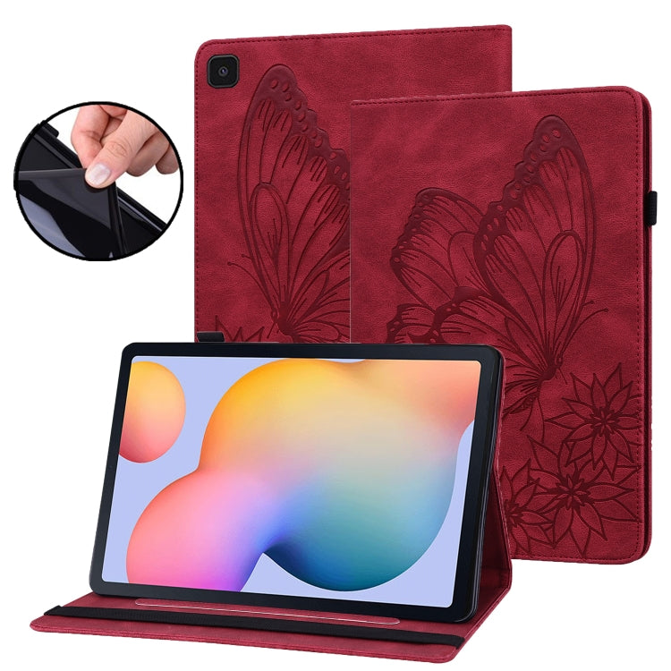 Custodia per tablet in pelle goffrata con farfalla grande, For Samsung Galaxy Tab A7 Lite T220/T225, For Samsung Galaxy Tab A8, For Samsung Galaxy Tab A 8.0 2019 T290/T295, For Samsung Galaxy Tab S6 Lite P610