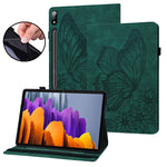 Custodia per tablet in pelle goffrata con farfalla grande, For Samsung Galaxy Tab S7 T870, For Samsung Galaxy Tab S8, For Samsung Galaxy Tab S5e T720/T725, For Samsung Galaxy Tab A 10.1 2016 T580/T585