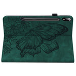 Custodia per tablet in pelle goffrata con farfalla grande, For Samsung Galaxy Tab S7 T870, For Samsung Galaxy Tab S8, For Samsung Galaxy Tab S5e T720/T725, For Samsung Galaxy Tab A 10.1 2016 T580/T585