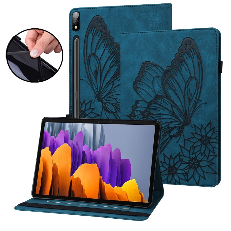 Custodia per tablet in pelle goffrata con farfalla grande, For Samsung Galaxy Tab S7 T870, For Samsung Galaxy Tab S8, For Samsung Galaxy Tab S5e T720/T725, For Samsung Galaxy Tab A 10.1 2016 T580/T585