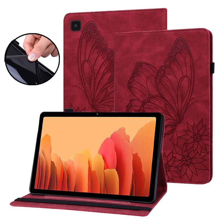 Custodia per tablet in pelle goffrata con farfalla grande, For Samsung Galaxy Tab S7 T870, For Samsung Galaxy Tab S8, For Samsung Galaxy Tab S5e T720/T725, For Samsung Galaxy Tab A 10.1 2016 T580/T585