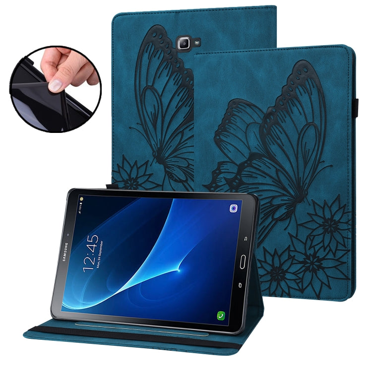 Custodia per tablet in pelle goffrata con farfalla grande, For Samsung Galaxy Tab S7 T870, For Samsung Galaxy Tab S8, For Samsung Galaxy Tab S5e T720/T725, For Samsung Galaxy Tab A 10.1 2016 T580/T585