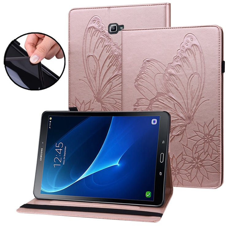 Custodia per tablet in pelle goffrata con farfalla grande, For Samsung Galaxy Tab S7 T870, For Samsung Galaxy Tab S8, For Samsung Galaxy Tab S5e T720/T725, For Samsung Galaxy Tab A 10.1 2016 T580/T585