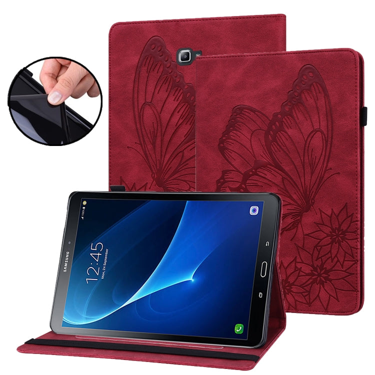 Custodia per tablet in pelle goffrata con farfalla grande, For Samsung Galaxy Tab S7 T870, For Samsung Galaxy Tab S8, For Samsung Galaxy Tab S5e T720/T725, For Samsung Galaxy Tab A 10.1 2016 T580/T585