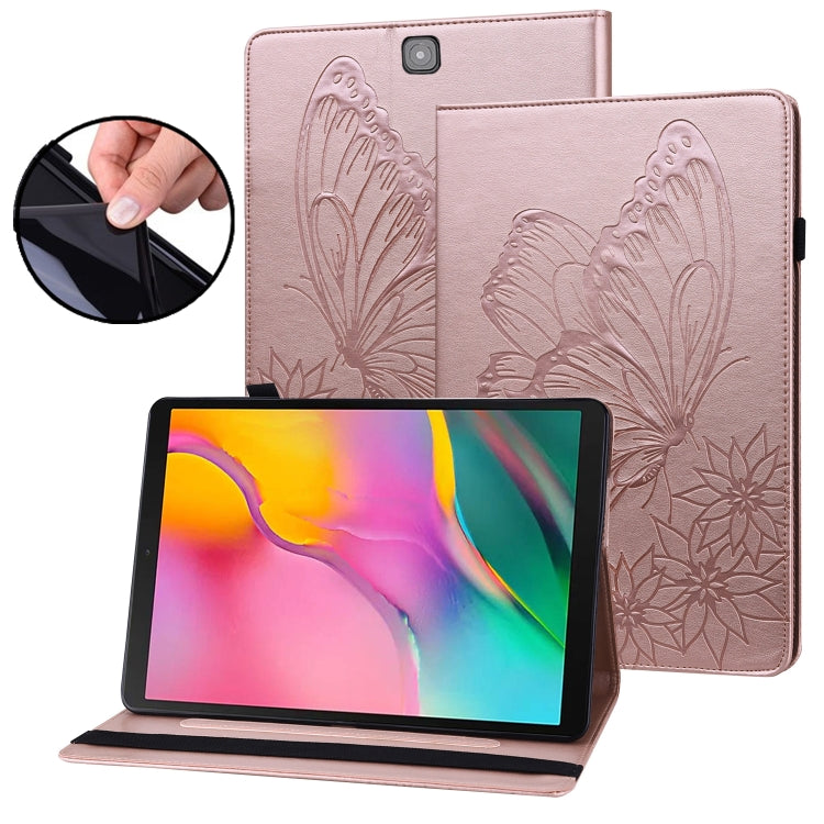 Custodia per tablet in pelle goffrata con farfalla grande, For Samsung Galaxy Tab A7 T500, For Samsung Galaxy Tab S2 9.7 T810/T815