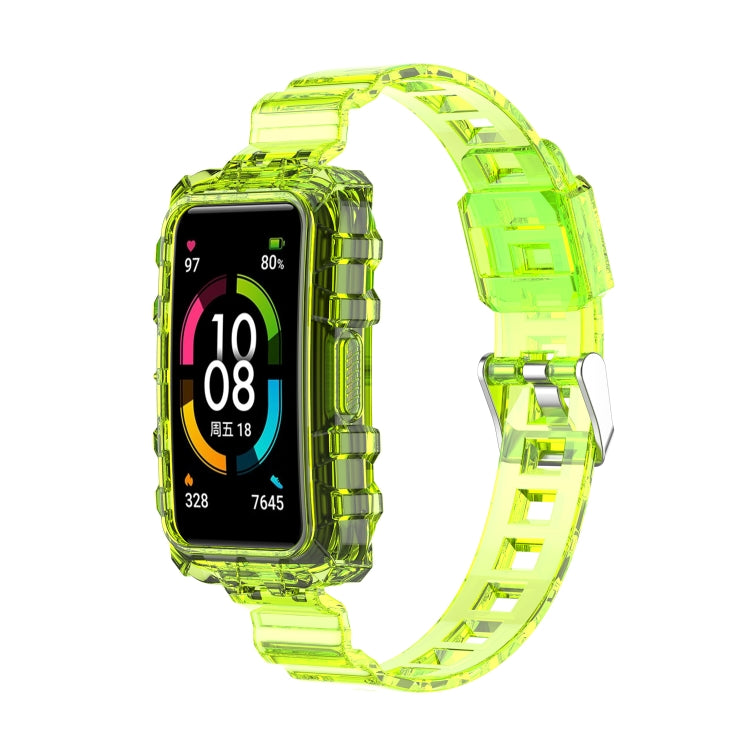 Cinturino in silicone trasparente integrato, For Huawei Band 7