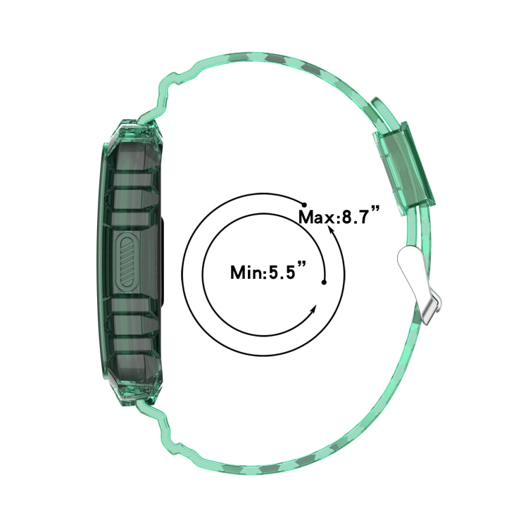 Cinturino in silicone trasparente integrato, For Huawei Band 7