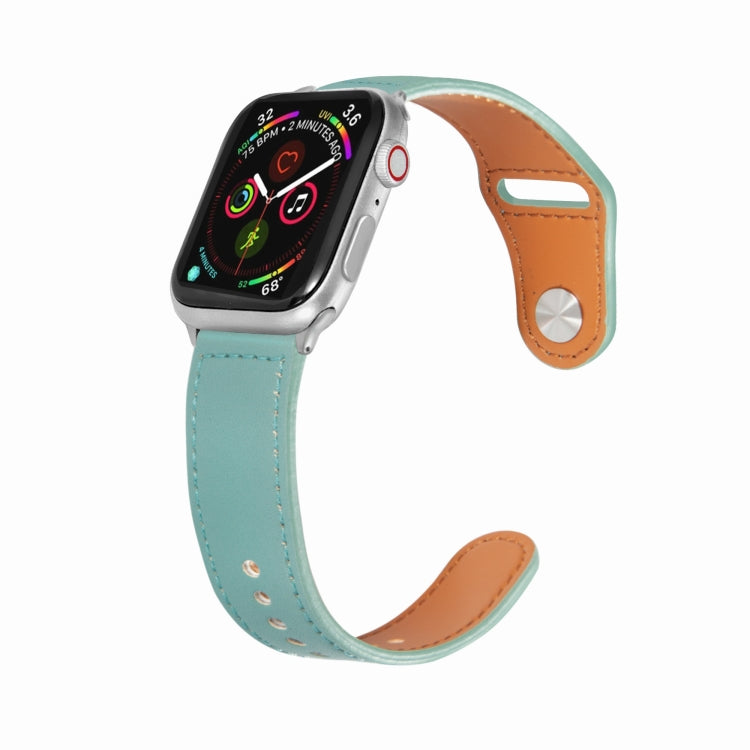 Cinturino in pelle con fibbia per Apple Watch