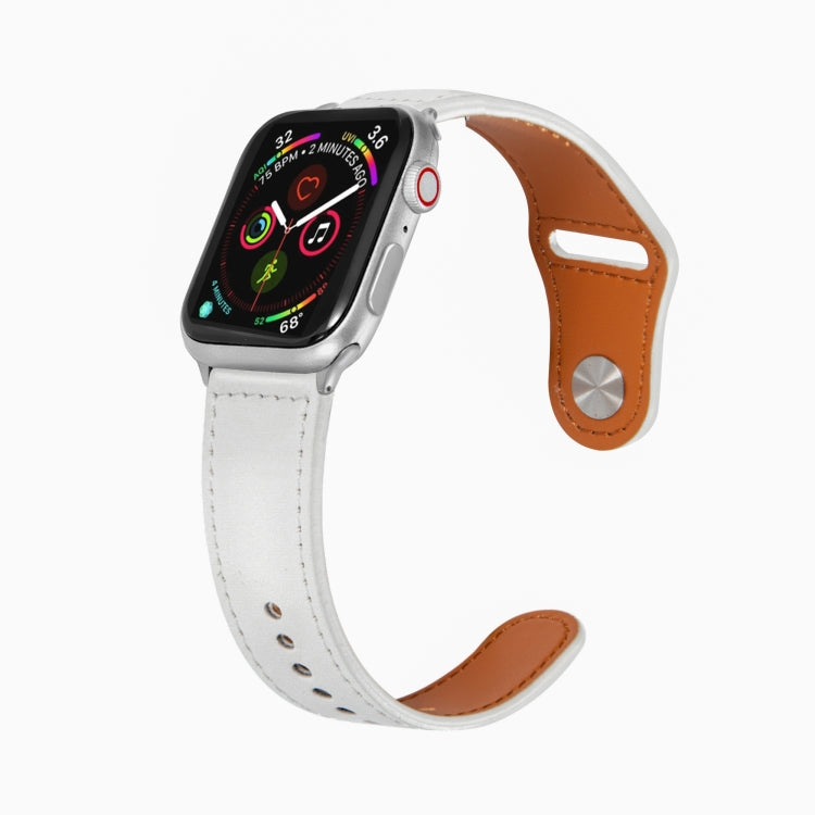 Cinturino in pelle con fibbia per Apple Watch