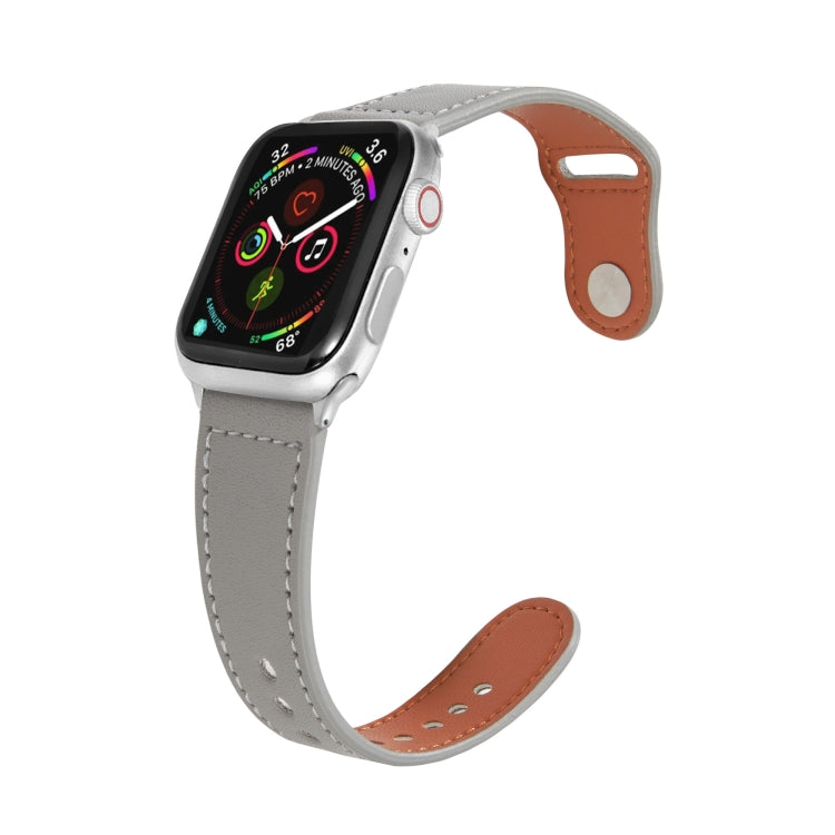 Cinturino in pelle con fibbia per Apple Watch