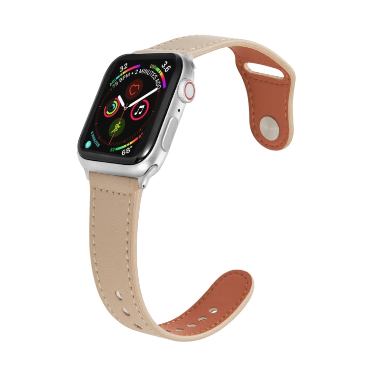 Cinturino in pelle con fibbia per Apple Watch