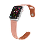 Cinturino in pelle con fibbia per Apple Watch