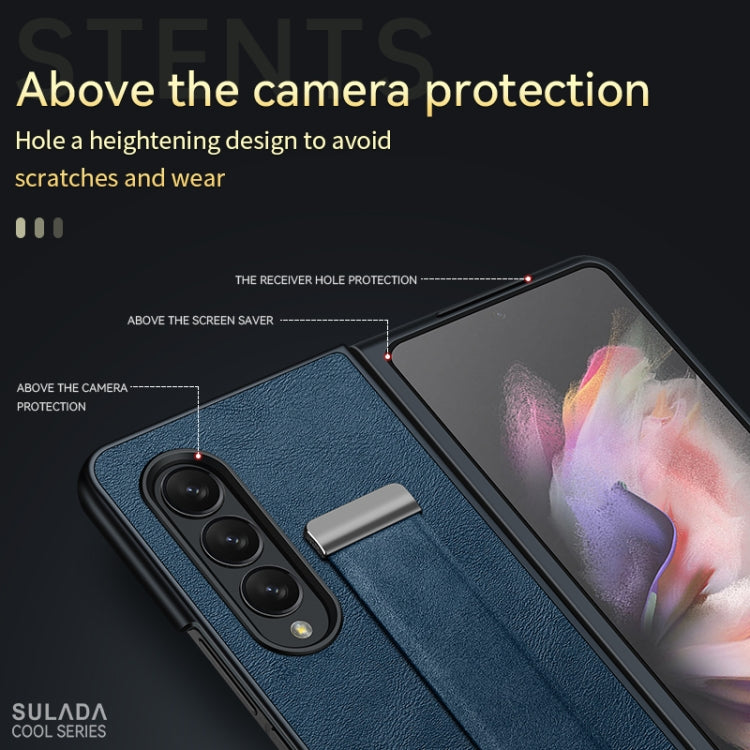 Custodia antiurto in pelle per Samsung Galaxy Z Fold3 5G