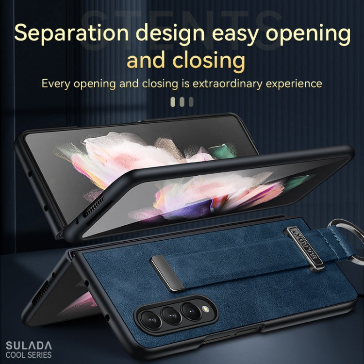Custodia antiurto in pelle per Samsung Galaxy Z Fold3 5G