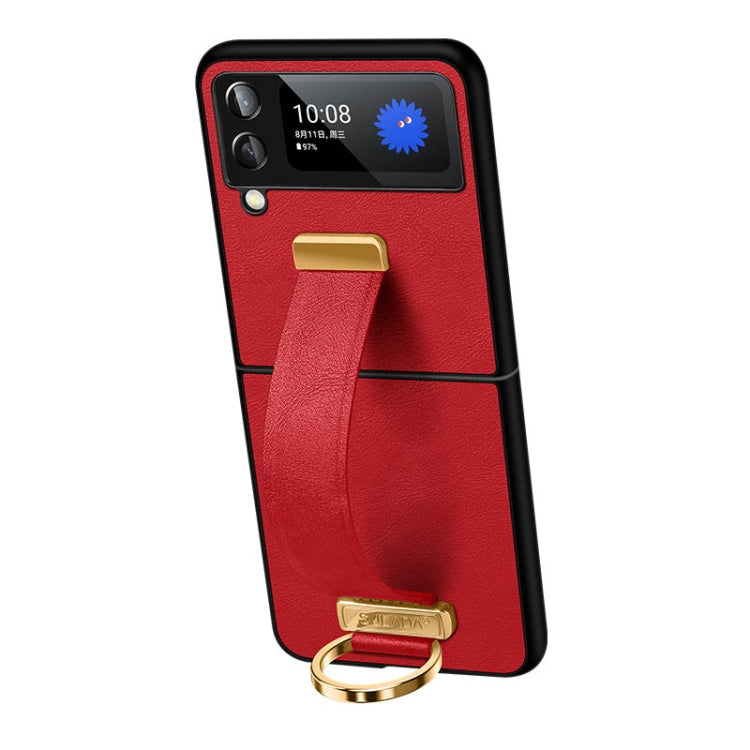 Custodia antiurto in pelle PU con anello metallo